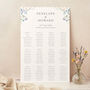 Regency Floral Personalised Wedding Table Plan, thumbnail 1 of 3