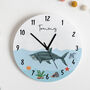 Shark Themed Personalised Bedroom Wall Clock, thumbnail 2 of 2