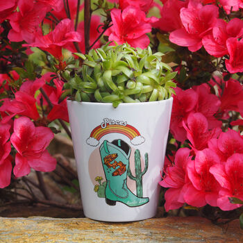 Personalised Cowgirl Zodiac Plant Pot Birthday Gift, 2 of 6