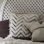 Izra Fluffy Zig Zag Monochrome Cushion, thumbnail 1 of 10