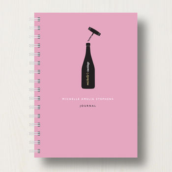 Personalised Wine Lover's Journal Or Notebook, 10 of 10
