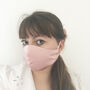 Silk Face Mask With Ribbon Ties Multiple Colours, thumbnail 1 of 6