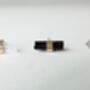 9ct Gold Black Tourmaline Gemstone Stud Earring, thumbnail 3 of 4
