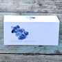 Pack 12 Midnight Larkspur Original Botanical Wedding Place Name Cards Double Sided, thumbnail 1 of 6