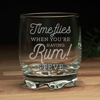 Personalised Time Flies When You're Having Rum Tumbler, 2 of 4