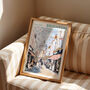 Brighton Lanes Travel Inspired City Poster, thumbnail 5 of 8