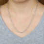 Infinity Chain Necklace In Sterling Silver, thumbnail 2 of 3