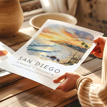 San Diego California Travel Destination Art Print Gifts, 4 of 7