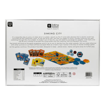 Sinking City Strategy Board Game For Family Fun 13+ Christmas Gift, 3 of 5
