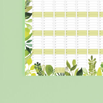 2024 Botanical Wall Calendar And Year Planner, 4 of 5