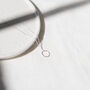 Recycled Silver Mini Circle Necklace, thumbnail 1 of 2