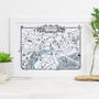 Map Of Stamford Signed Print, thumbnail 2 of 3