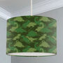 Dinosaur Lampshade, Green Camouflage, thumbnail 1 of 2