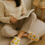 Amalfi Coast Inspired Lemon Slippers, thumbnail 2 of 9