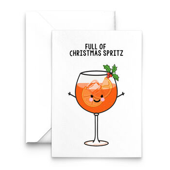 'Christmas Spritz' Funny Christmas Card, 2 of 2