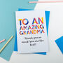 Amazing Grandma Personalised Card, thumbnail 2 of 2