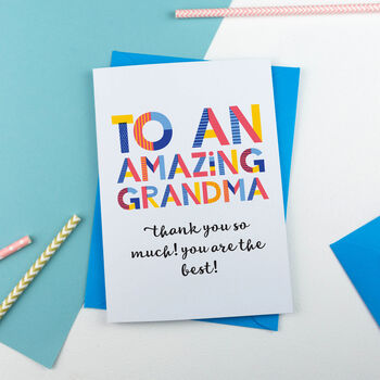 Amazing Grandma Personalised Card, 2 of 2