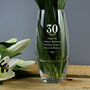 Personalised 30th Wedding Anniversary Vase, thumbnail 1 of 2