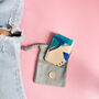 Personalised Grey Pocket Wallet, Hand Painted Design, thumbnail 5 of 9