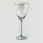 G Decor Set Of Four Grey Hammered Wine Glasses, thumbnail 4 of 4