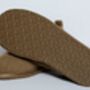 Sheepskin Slippers Camel 100% Hand Crafted Hard Sole, thumbnail 3 of 4