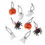 Set Of Eight Felt Halloween Hanging Decoration, thumbnail 2 of 3