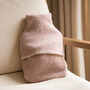 Blush Pink Wool Hot Water Bottle, thumbnail 1 of 3