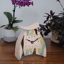 Ceramic Mantel Clock With Blue And Green Details, thumbnail 4 of 6
