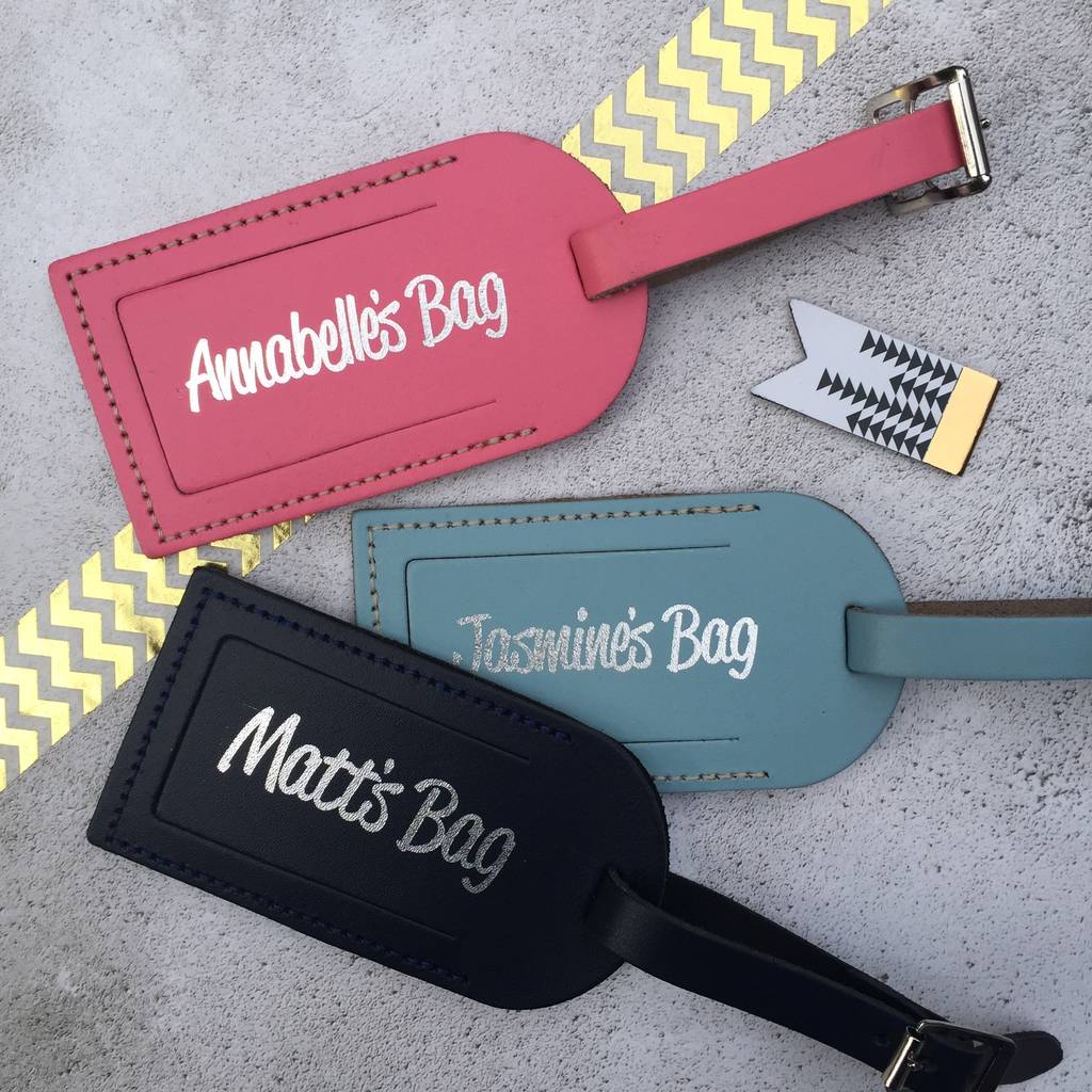 Personalised Name Luggage Tag By Pickle Pie Gifts | notonthehighstreet.com