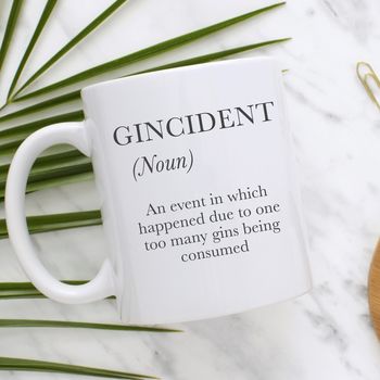 Gin Lovers Gincident Personalised Mug, 4 of 6