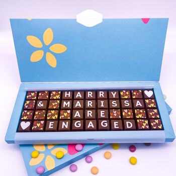 Personalised Engagement Chocolate Gift, 2 of 6