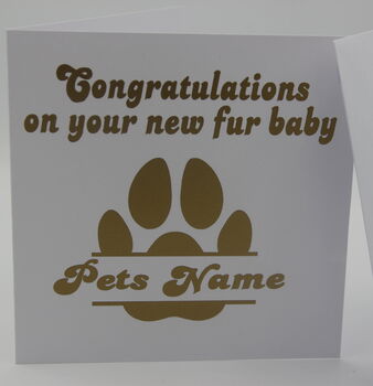 Personalised Congratulations Pet Greetings Card, 2 of 6