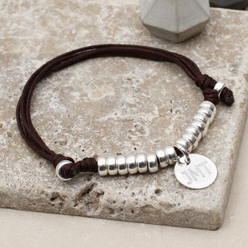 Personalised Sterling Silver Friendship Bracelet, 3 of 6