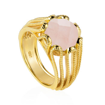 Gold Vermeil Cocktail Ring Alessia, 3 of 9