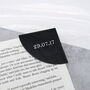 Handmade Personalised Leather Corner Date Bookmark, thumbnail 2 of 9