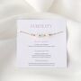 Fertility Bracelet – Dainty Chain Handmade Natural Crystal Jewellery For Fertility, Ivf, Pregnancy, thumbnail 2 of 6