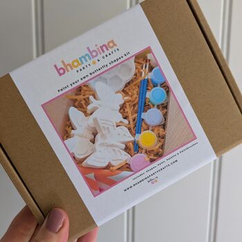 Diy Butterfly Shapes Painting Kit Gift Box, 3 of 3