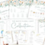 Wedding Table Plan Pastel Green And White Florals, thumbnail 6 of 6