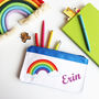 Rainbow Personalised Pencil Case, thumbnail 5 of 11