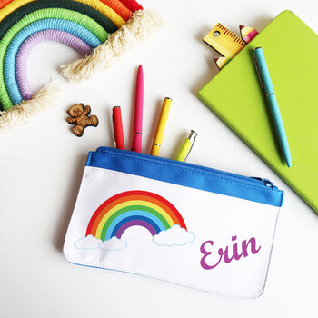 Rainbow Personalised Pencil Case, 5 of 11