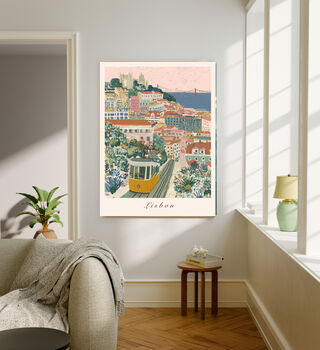 Lisbon Portugal City Travel Art Print, 3 of 6