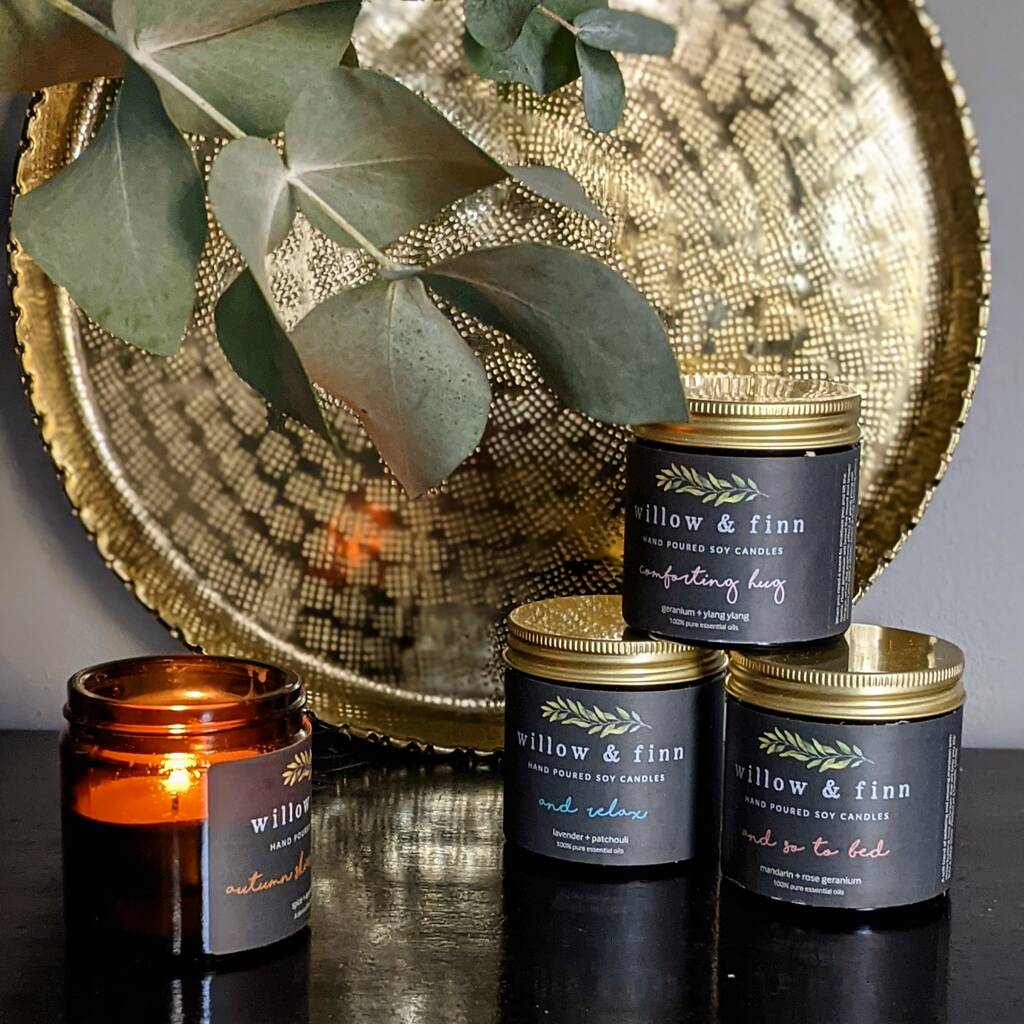 Handmade Soy Candles Gift Set Essential Oils By The Danes