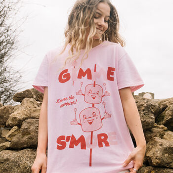 Gimme S'more Women's Slogan T Shirt, 3 of 5