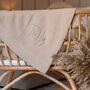 Solid Edge Baby Knit Blanket | Personalised, thumbnail 3 of 8