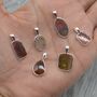 Watermelon Tourmaline Necklace: October Birthstone, thumbnail 4 of 11