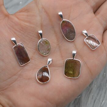 Watermelon Tourmaline Necklace: October Birthstone, 4 of 11