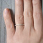 Slim Millgrain Wedding Band In Sterling Silver, thumbnail 4 of 6