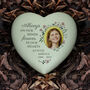 Personalised Floral Photo Upload Memorial Resin Heart, thumbnail 5 of 5
