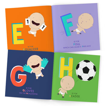 Personalised Baby A To Z Football Book, 4 of 9