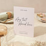 Table Number Sign A5 Wedding Sign Modern Minimal Script, thumbnail 2 of 5